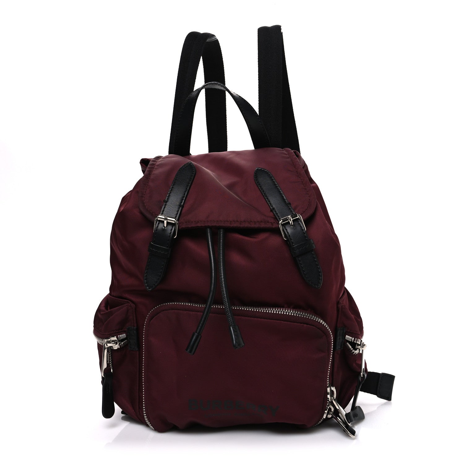 burberry men's rucksack leather- trim nylon backpack Small Technical & Leather Black Explore the city in style with the Burberry Abbeydale Rucksack in sleek black Check Trim Backpack in Black