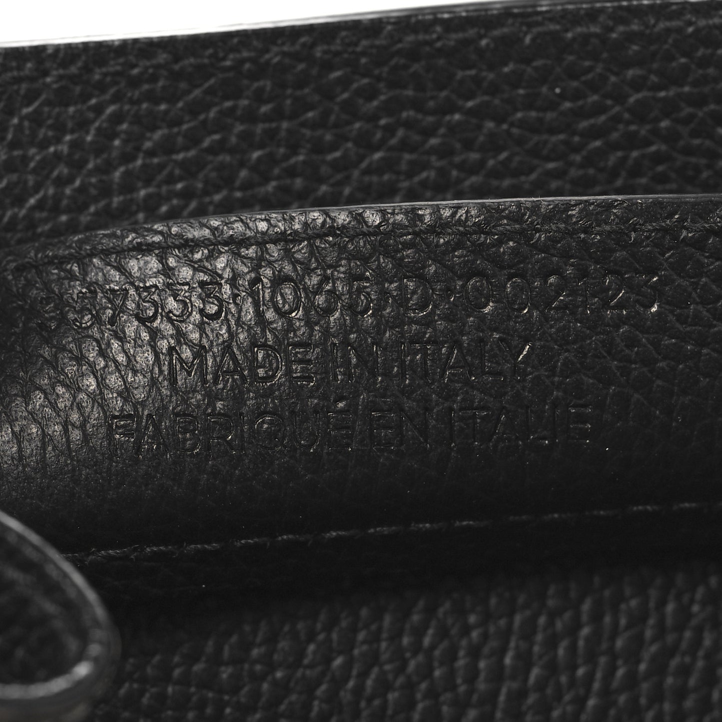Grained Calfskin Papier Mini A4 Zip Around Tote Black