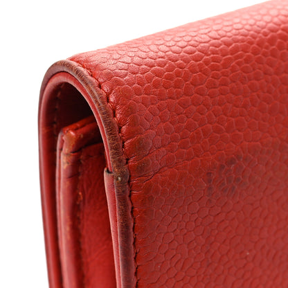 Chanel Caviar Timeless CC Large Flap Wallet Red 11 of 11