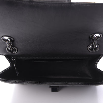 Chanel Aged Calfskin Chevron Quilted 2.55 Reissue Mini Flap So Black 5 of 10