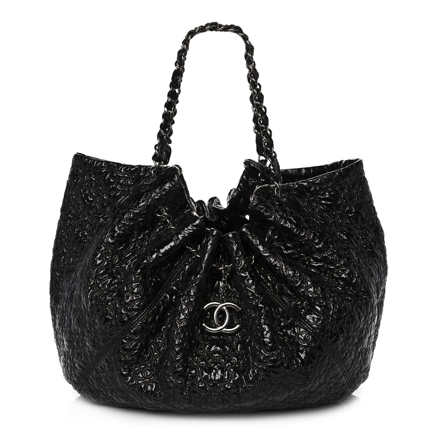 Vinyl Graphic Edge Tote Black