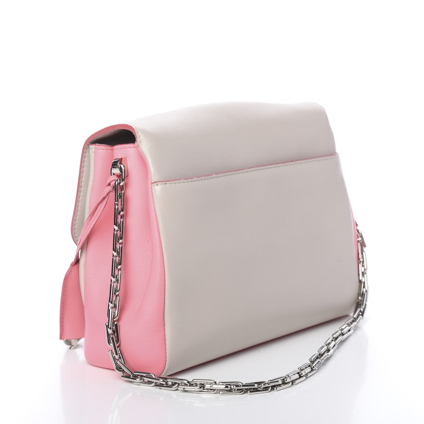 Calfskin Bi-Color Small Diorling Rose Candy