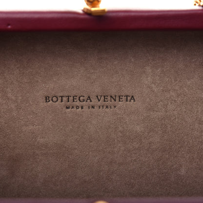 Bottega Veneta Nappa Intrecciato Chain Knot Clutch Bordeaux 6 of 9