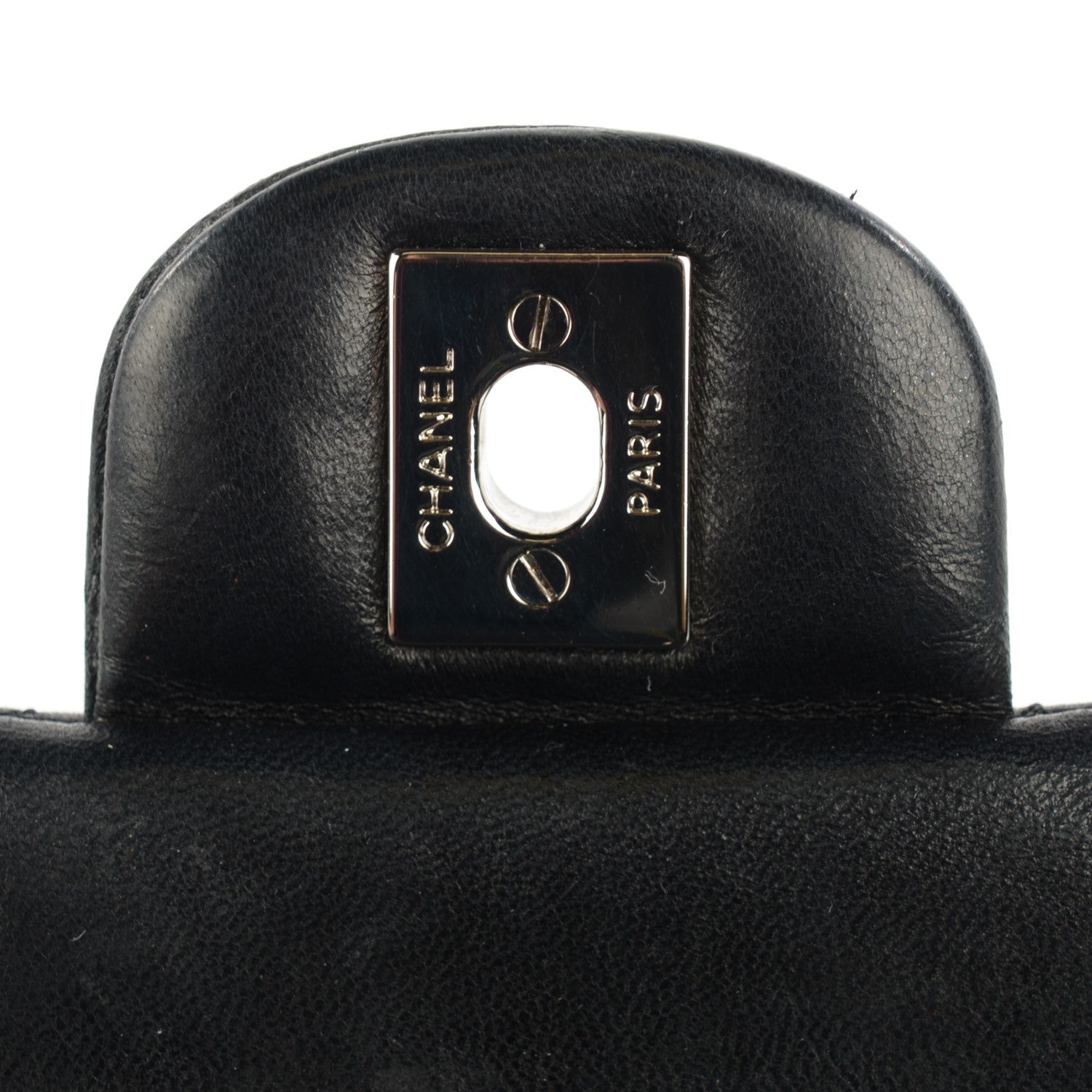 Chanel Lambskin Quilted Medium Double Flap Black 5 of 8