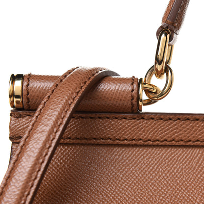 Dolce & Gabbana Dauphine Medium Miss Sicily Satchel Caramello 7 of 9