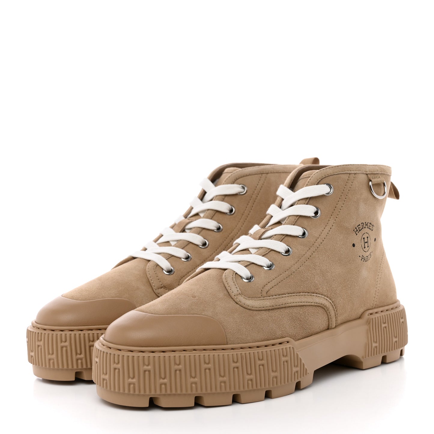 Suede Goatskin Itineraire Ankle Boot 40 Beige Argile