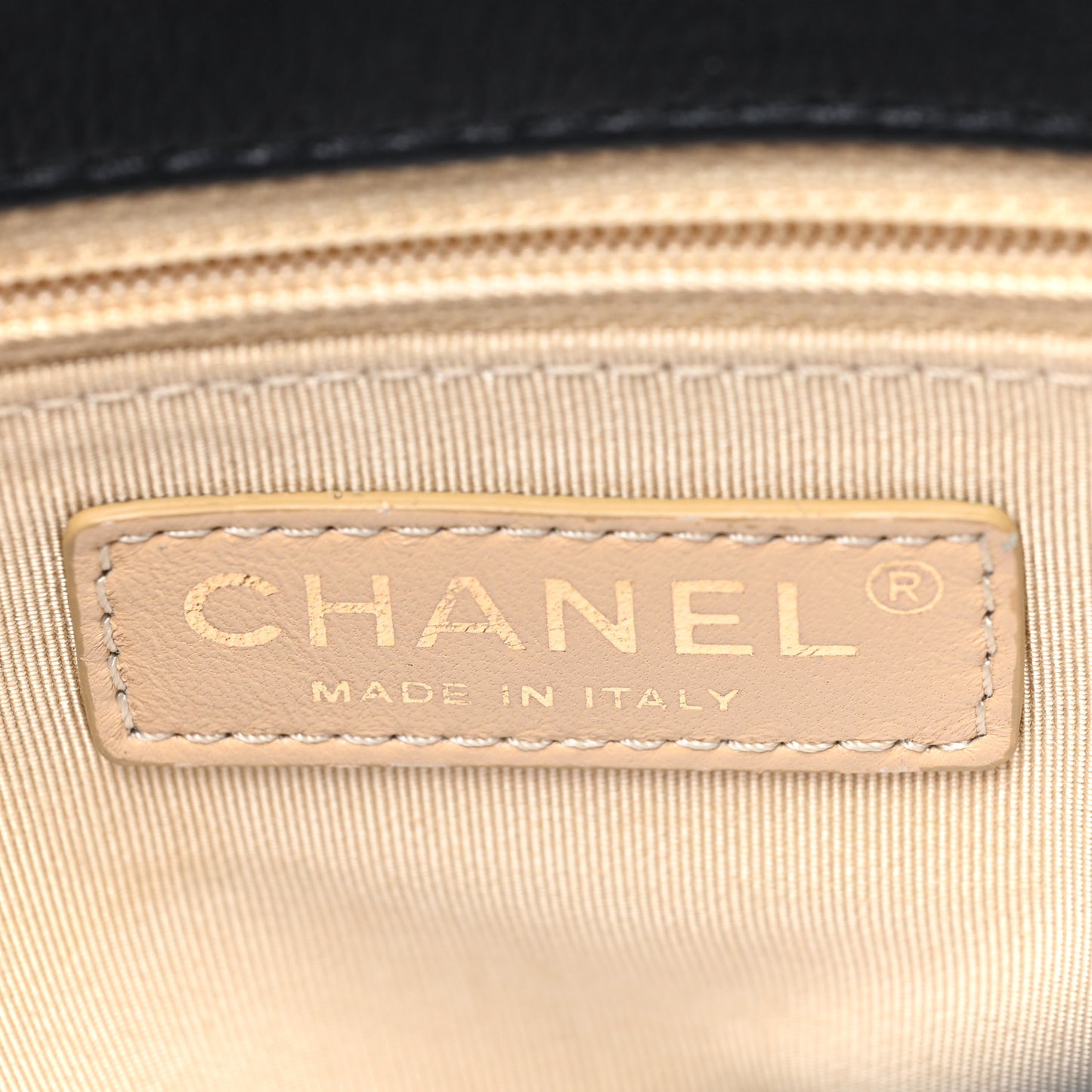 Calfskin Quilted Small CC Crown Tote Black