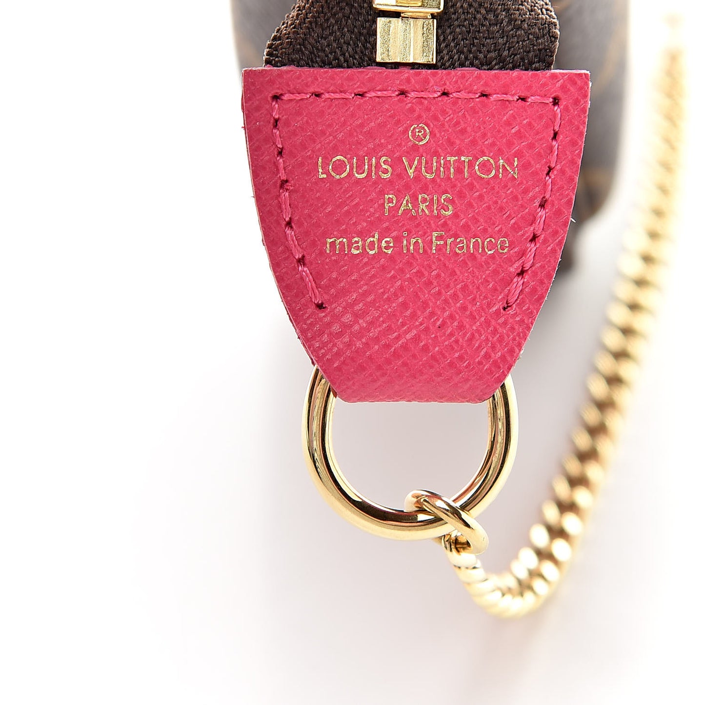 Monogram 2019 Christmas Animation Mini Courchevel Pochette Accessories Fuchsia