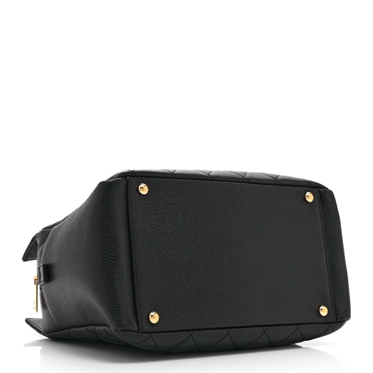 Caviar Quilted Petit Timeless Tote PTT Black
