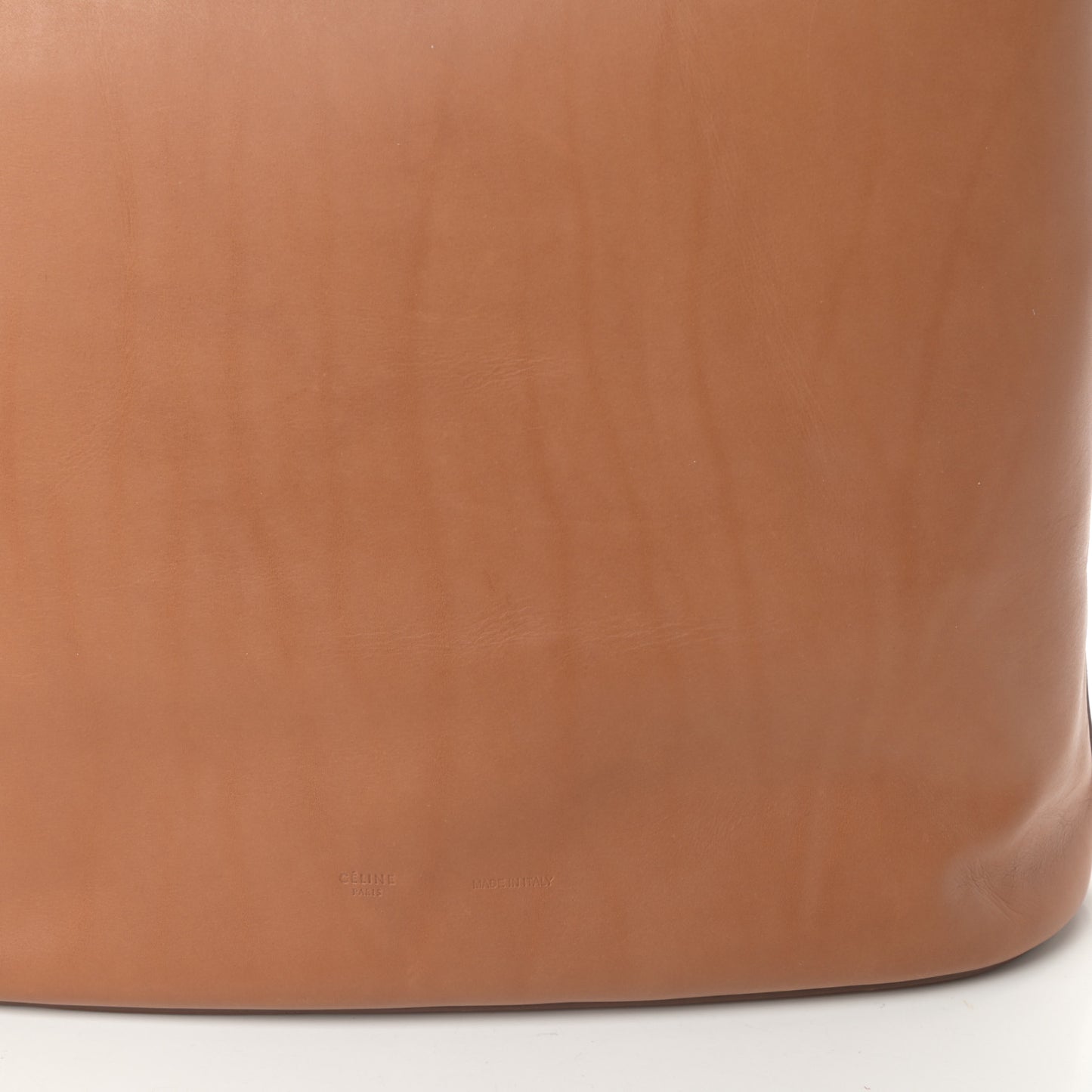 Supple Calfskin Tie Knot Twisted Tote Tan