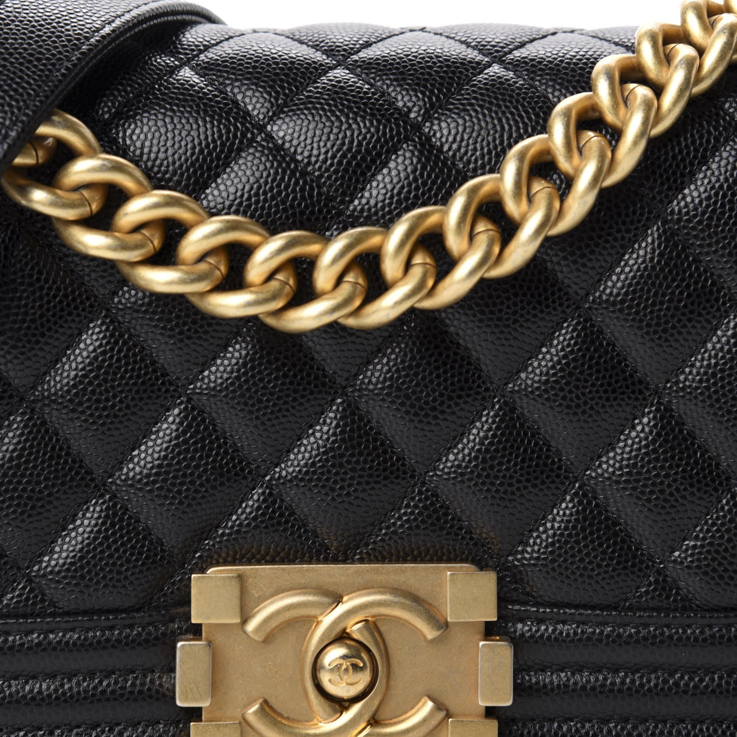 Chanel Caviar Quilted Small Boy Flap Black 10 of 11