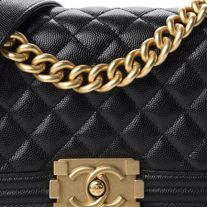 Chanel Caviar Quilted Small Boy Flap Black 10 of 11