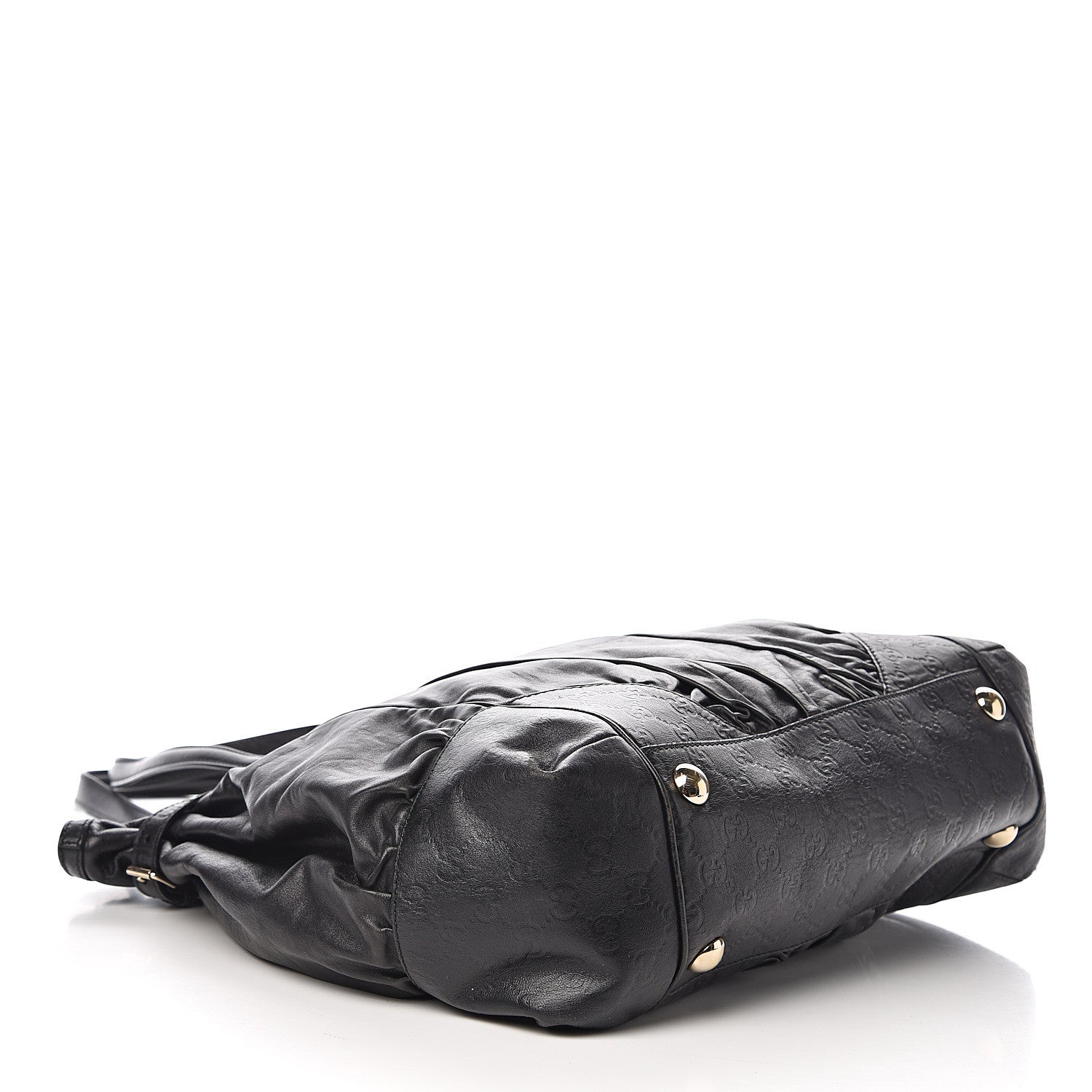 Gucci Calfskin Guccissima Full Moon Tote Black 3 of 11