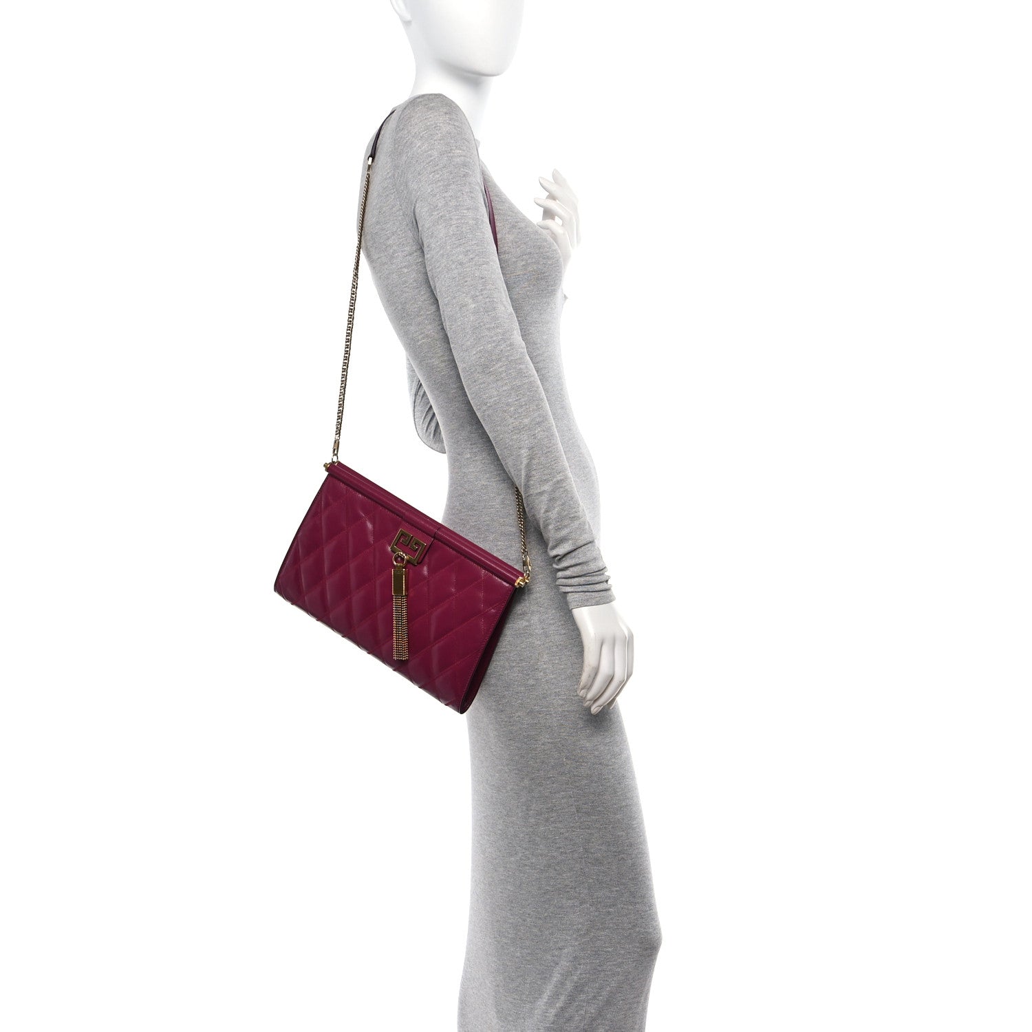 Givenchy Goatskin Quilted Medium Gem Bag Orchid Purple 2 of 9