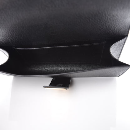 Hermes Chevre Mysore Medor 23 Clutch Black 5 of 9