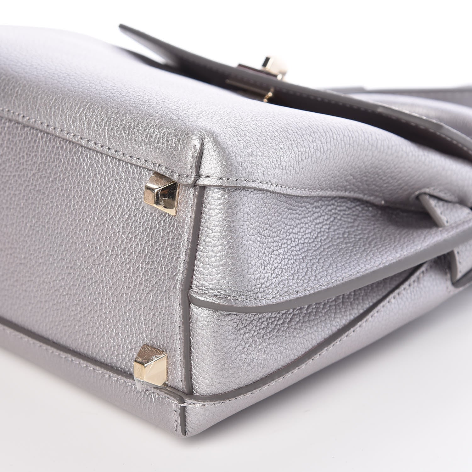 MCM Grained Calfskin Milla Crossbody Spike Silver 7 of 7