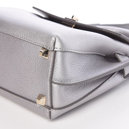 MCM Grained Calfskin Milla Crossbody Spike Silver 7 of 7