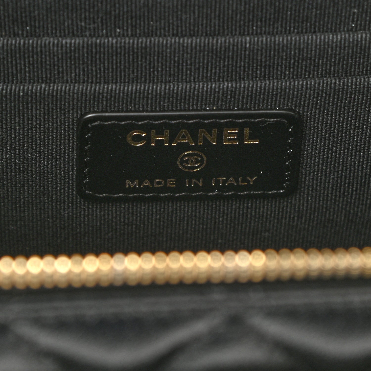 Chanel Lambskin Quilted Polly Pocket East West Top Vanity With Chain Black 7 of 12