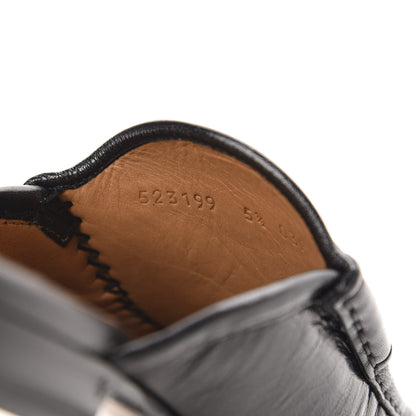 Gucci Goatskin Mens Horsebit Slippers 5.5 Black 10 of 10