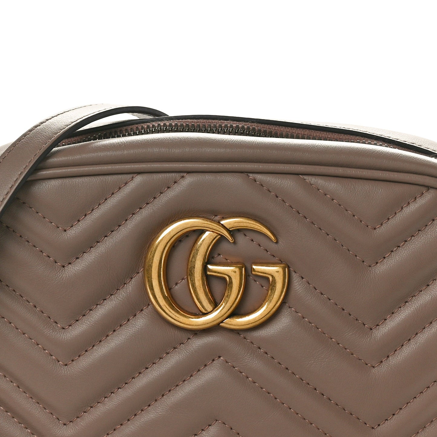 Calfskin Matelasse Small GG Marmont Chain Shoulder Bag Porcelain Rose