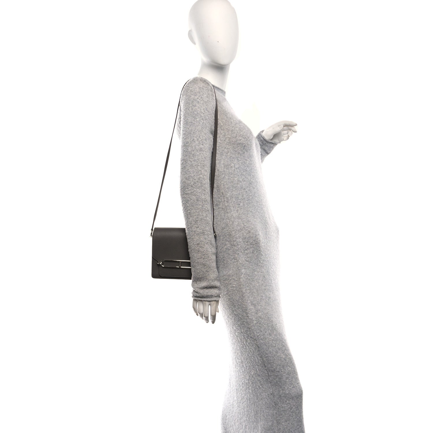 Hermes Evercolor Mini Sac Roulis Etain 2 of 11