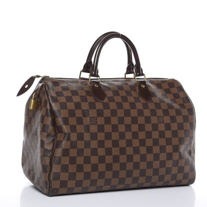 Louis Vuitton Damier Ebene Speedy 35 3 of 18