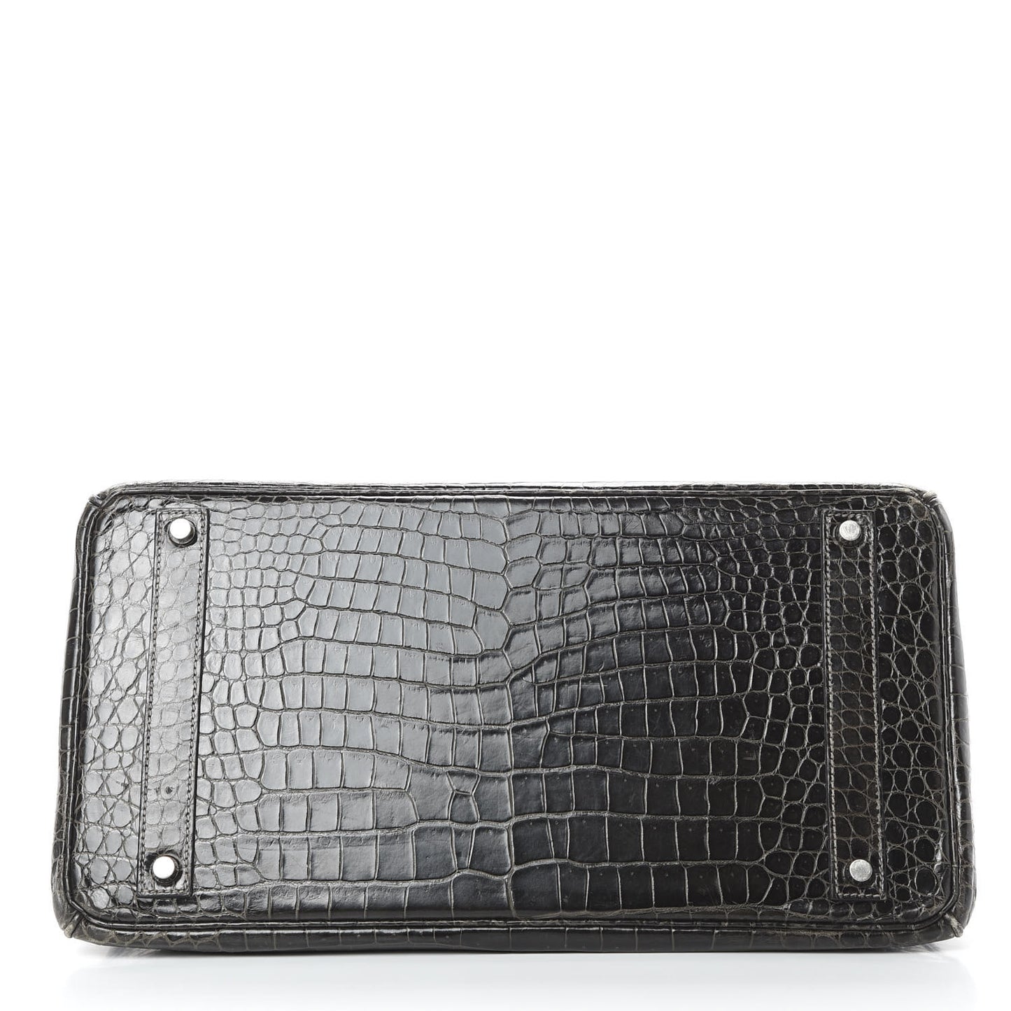 Shiny Porosus Crocodile Birkin 40 Graphite