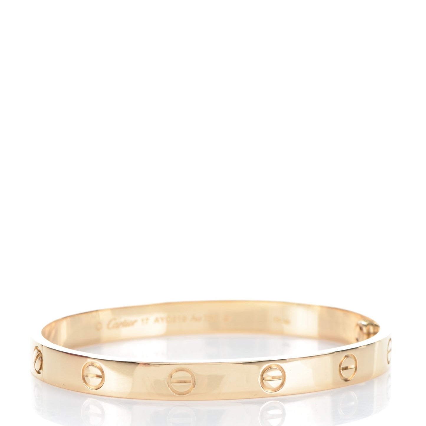 18K Yellow Gold LOVE Bracelet 17