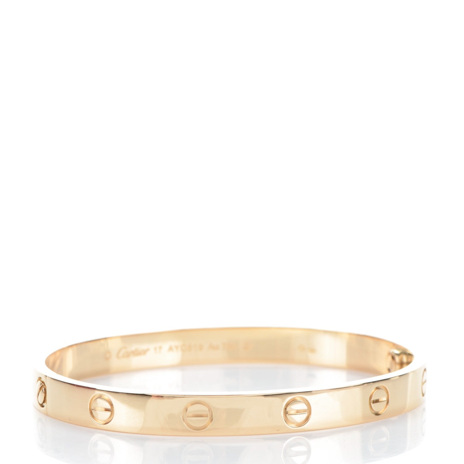 Cartier 18K Yellow Gold LOVE Bracelet 17 3 of 6