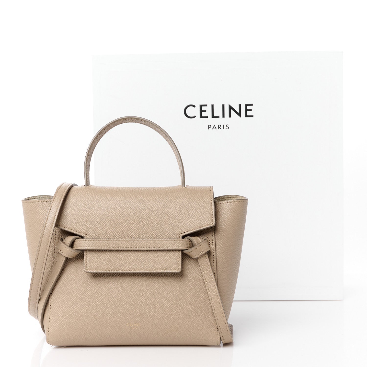 Celine Grained Calfskin Nano Belt Bag Light Taupe 12 of 12