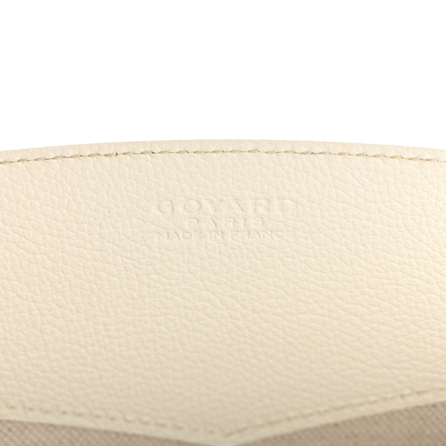 Goyardine Mini Rouette Structure White