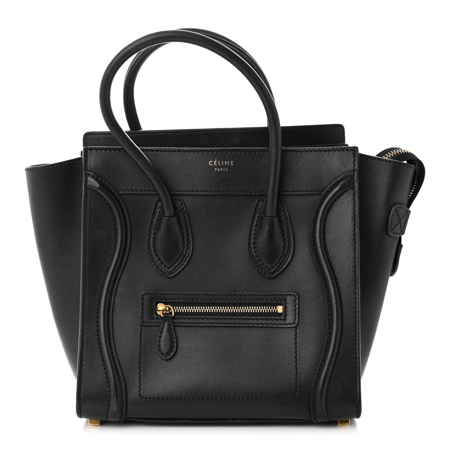 Celine Smooth Calfskin Micro Luggage Black 1 of 11
