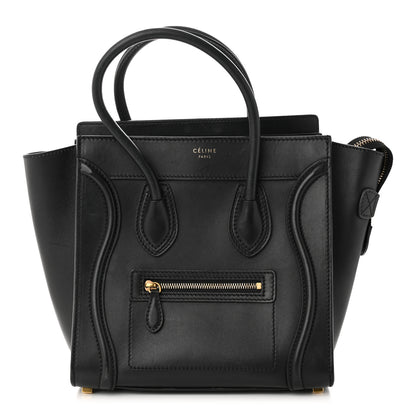 Celine Smooth Calfskin Micro Luggage Black 1 of 11