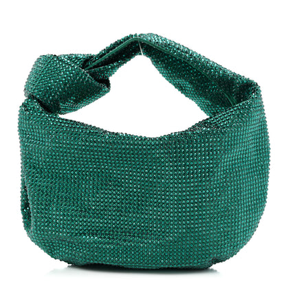 Bottega Veneta Crystal Embellished Satin Mini Hotfix Jodie Emerald 1 of 8