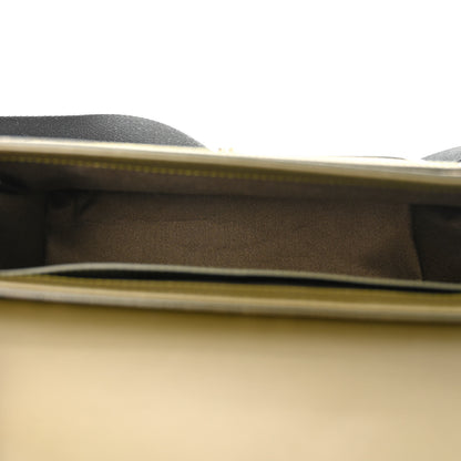 Burberry Coated Canvas Calfskin Vintage Check Medium Note Crossbody Bag Green 5 of 14
