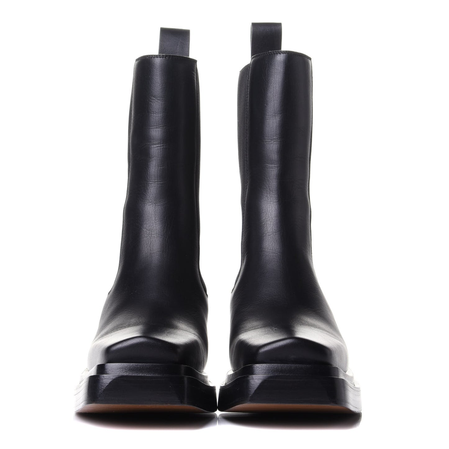 Calfskin Lean Mid-Calf Boots 36 Black