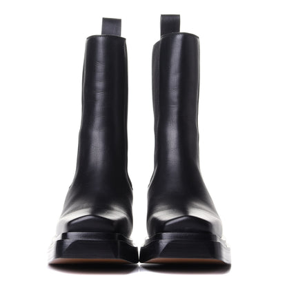 Bottega Veneta Calfskin Lean Mid-Calf Boots 36 Black 2 of 4