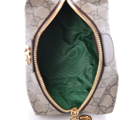 Gucci Soft GG Supreme Monogram Calfskin Medium Ophidia Cosmetic Case Beige Ebony New Acero 5 of 8