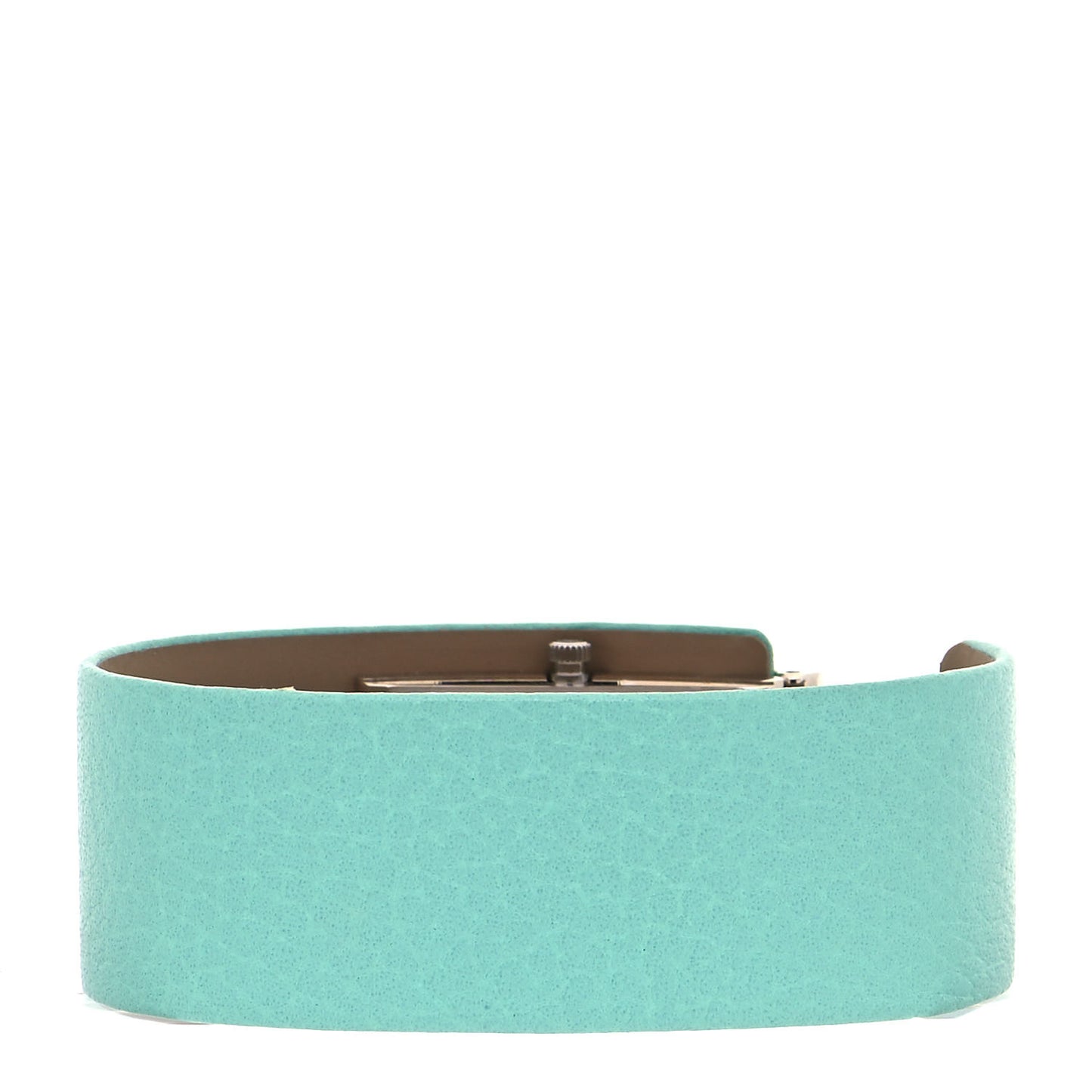 Sterling Silver Calfskin 15mm T Quartz Watch Tiffany Blue