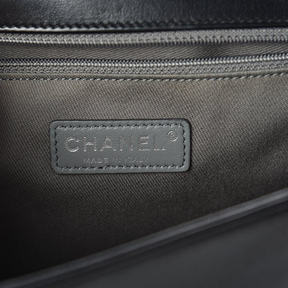 Chanel Lambskin Quilted Large Boy Flap Black 5 of 9