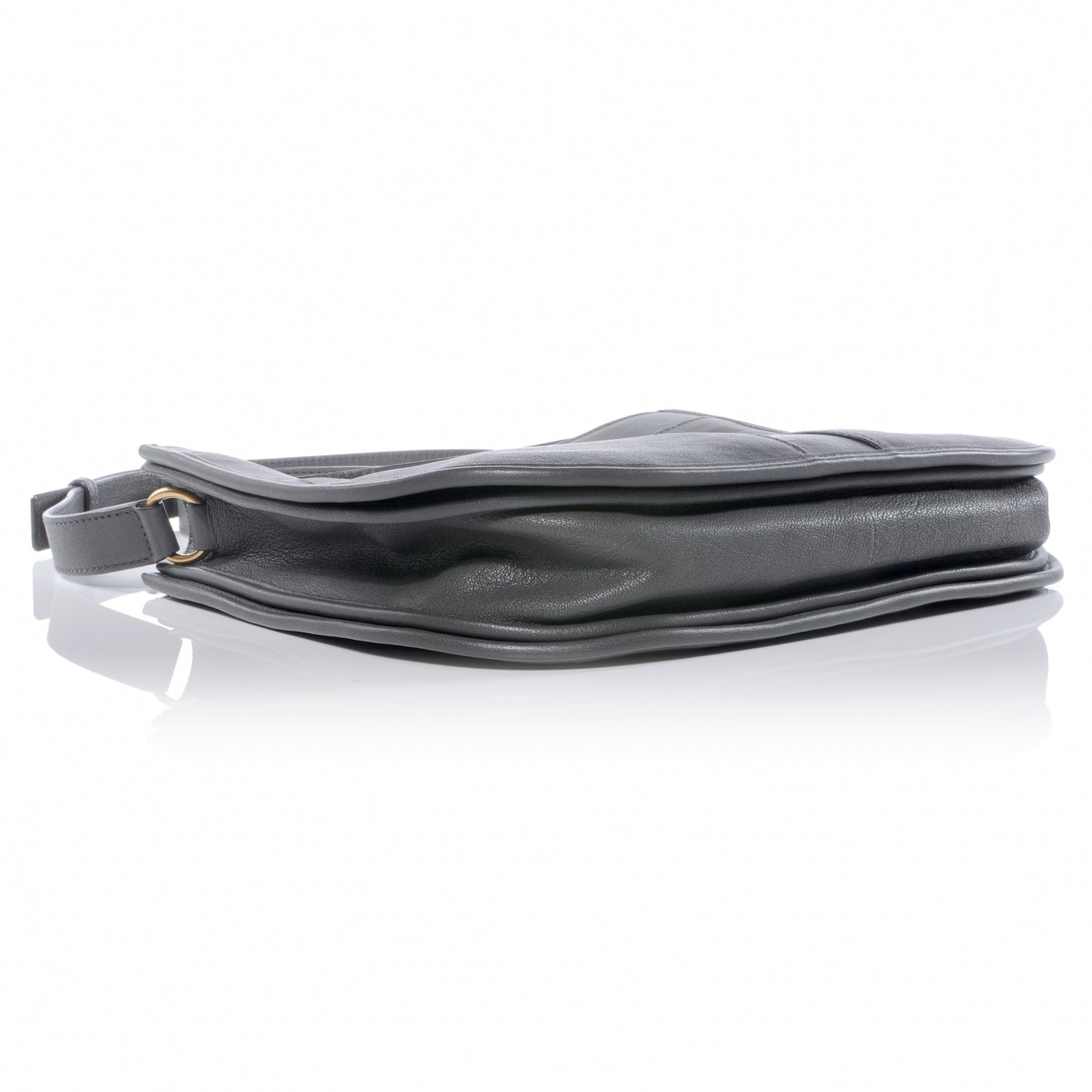 Leather Medium Chyc Shoulder Bag Grey