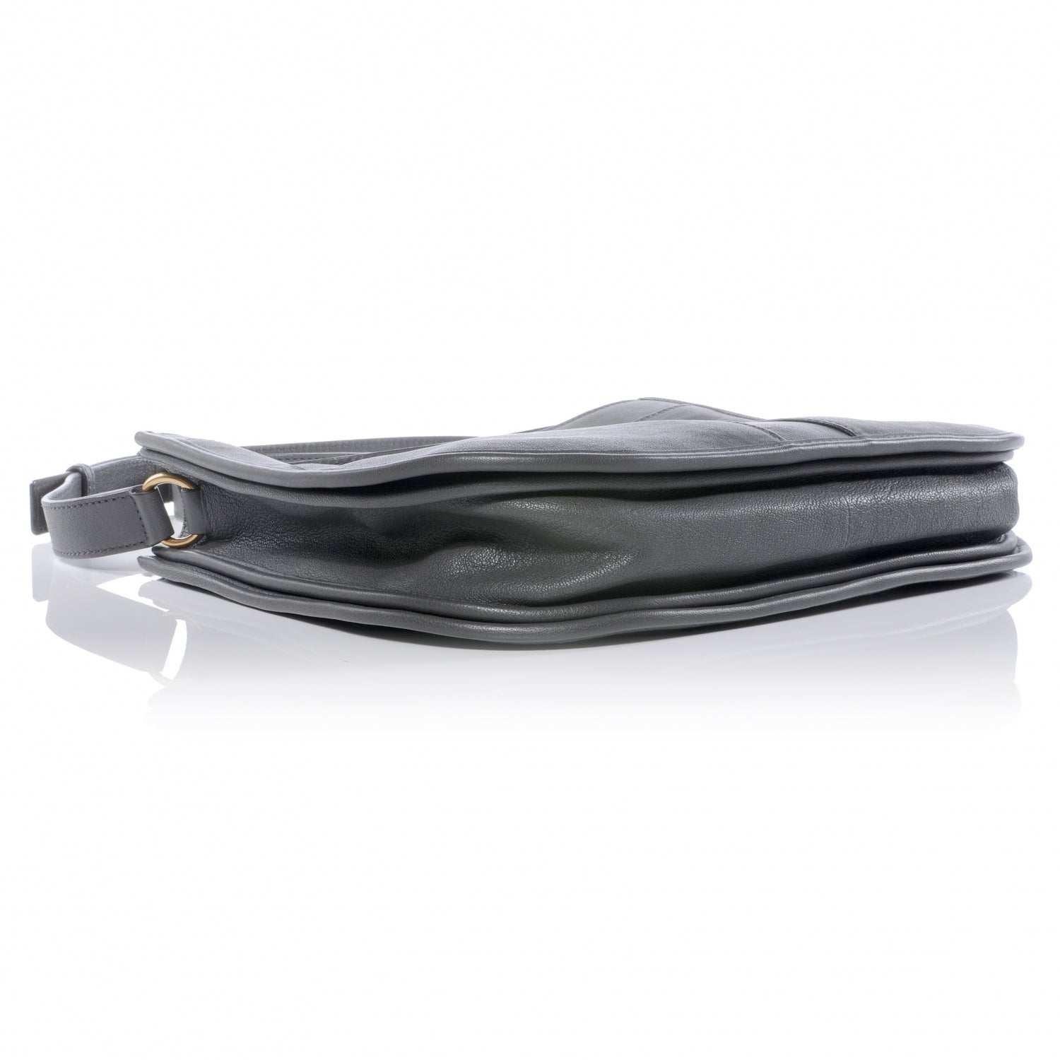 Saint Laurent Leather Medium Chyc Shoulder Bag Grey 4 of 7