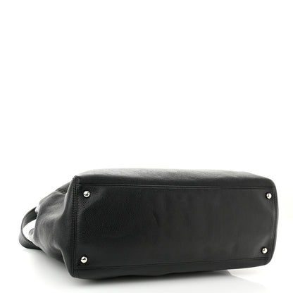 Chanel Calfskin Cerf Executive Shopper Tote Black 4 of 13