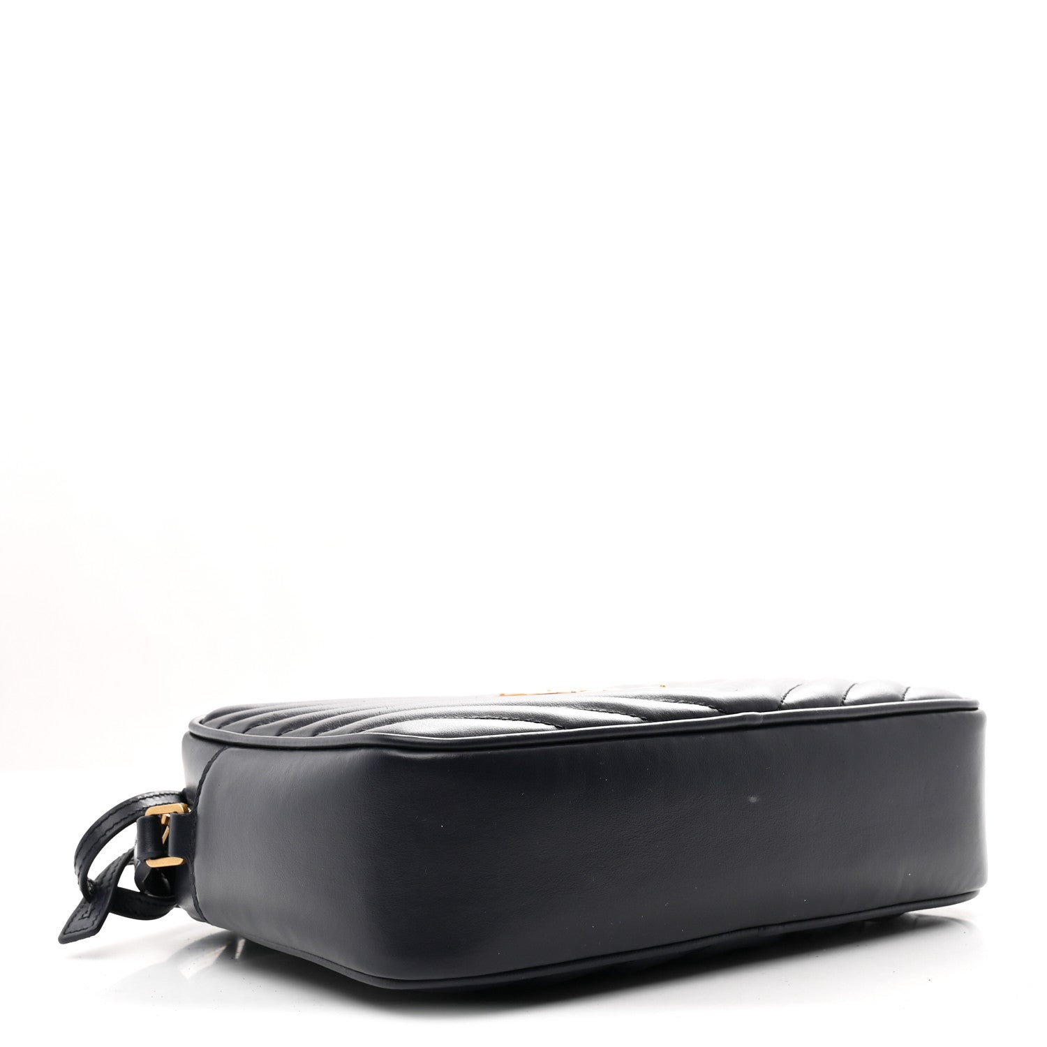 Saint Laurent Calfskin Matelasse Monogram Lou Camera Bag Deep Marine 4 of 10