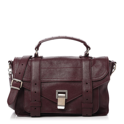Proenza Schouler Lambskin Tiny PS1 Satchel Oxblood 1 of 12