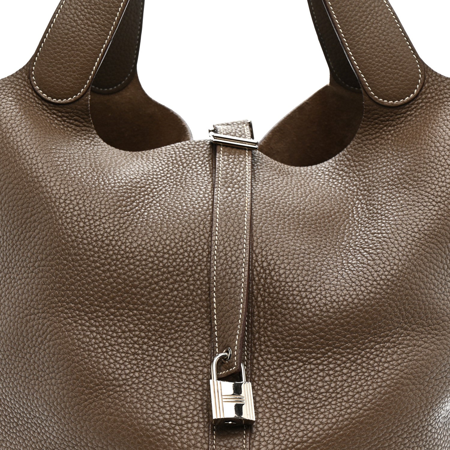 Hermes Taurillon Clemence Picotin Lock TGM Etoupe 14 of 31