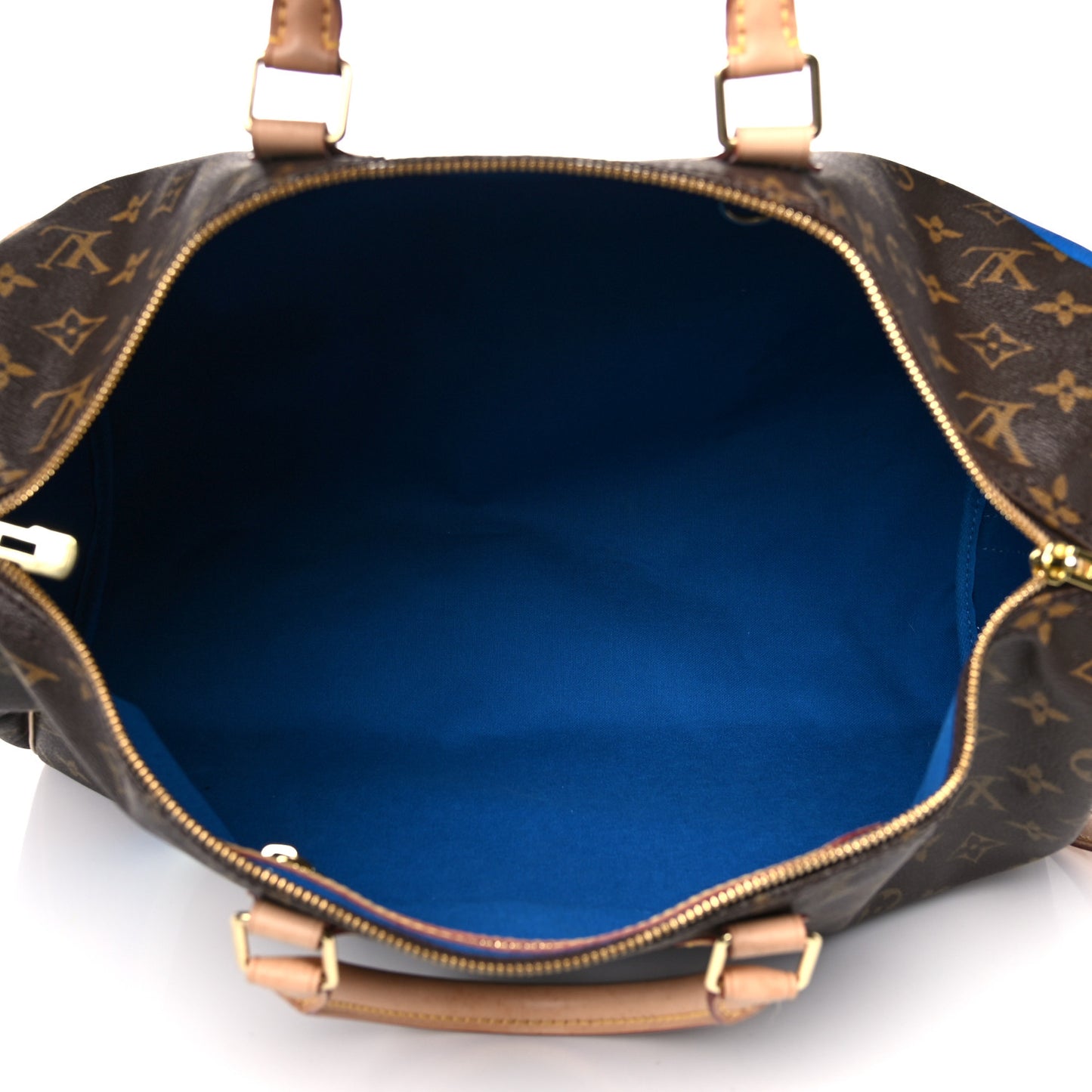 Monogram My LV Heritage Speedy Bandouliere 40 White Blue Clair