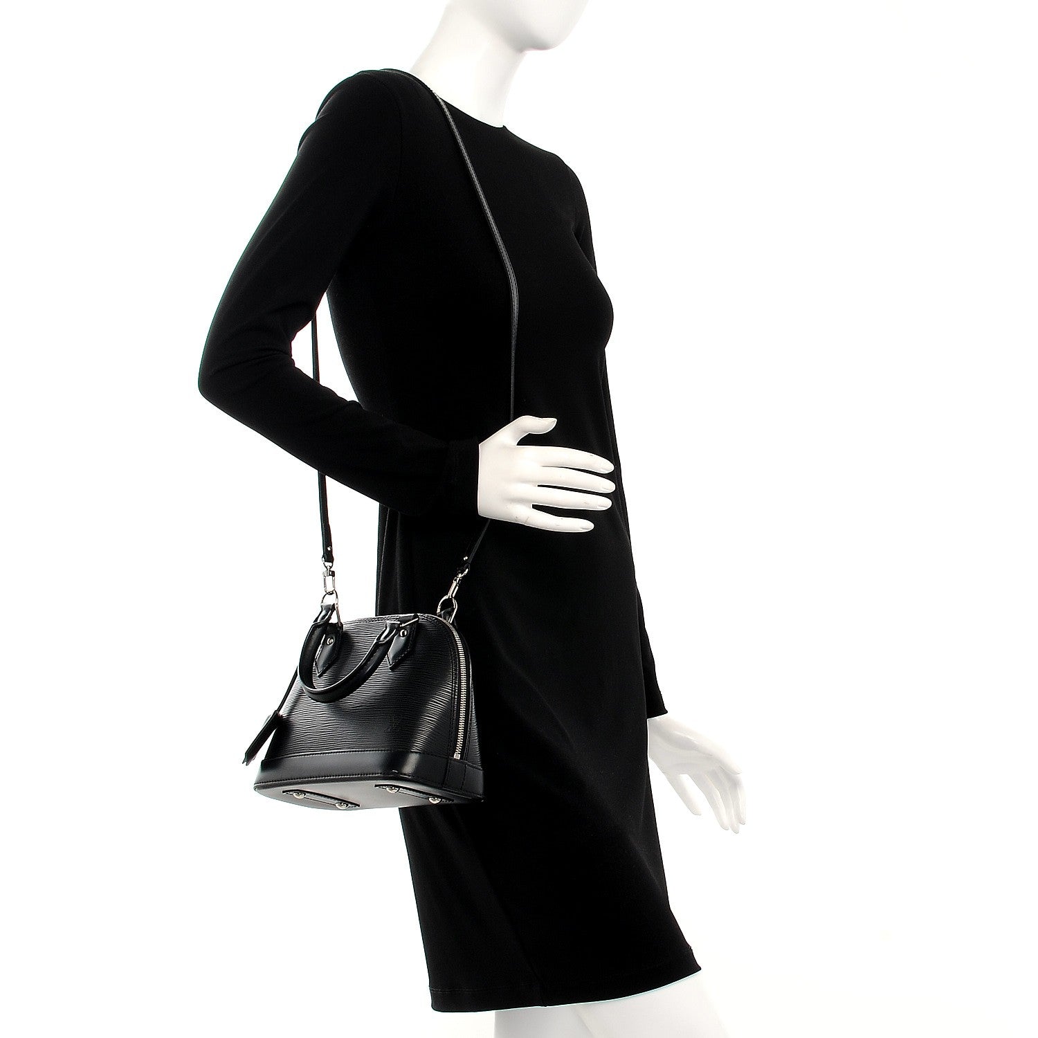 Louis Vuitton Epi Alma BB Black 2 of 12