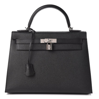 Hermes Epsom Kelly Sellier 32 Black 1 of 41
