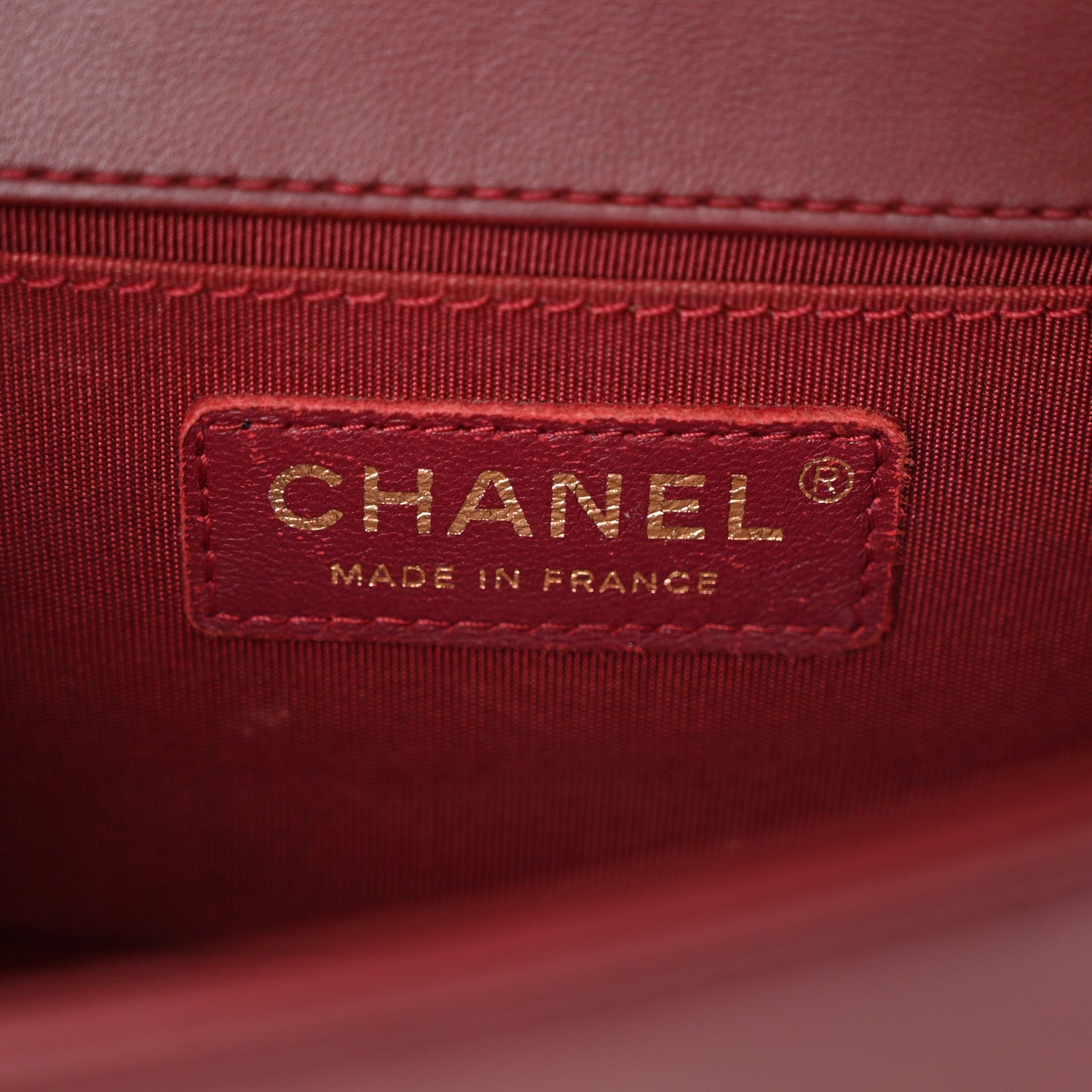 Chanel Lambskin Quilted Small Boy Flap Burgundy 6 of 12
